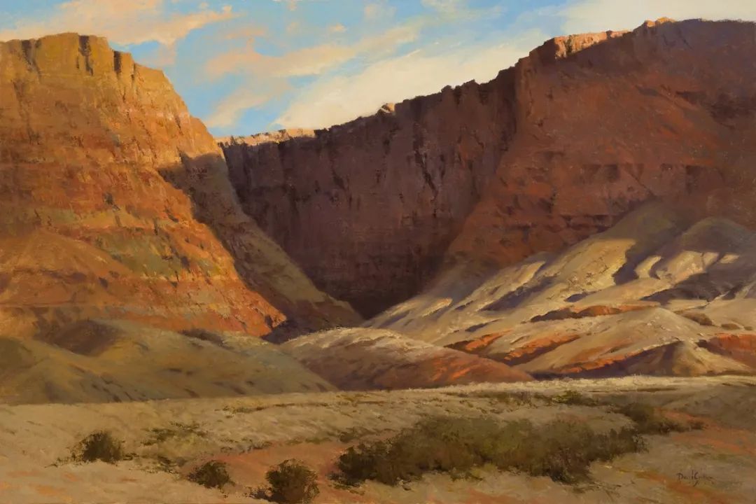 德克萨斯州#大卫·格里芬的风景油画高清图,放大看,更迷人