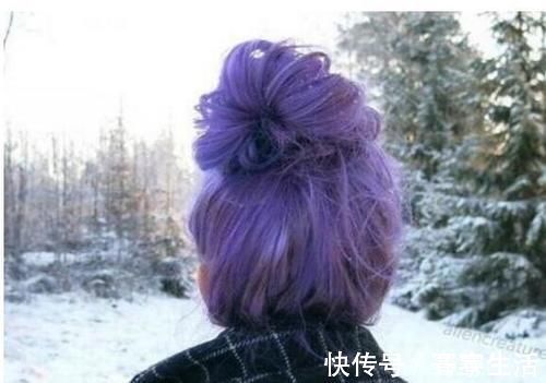 动人|女生浪漫紫色染发发型,让年轻女生迅速变美