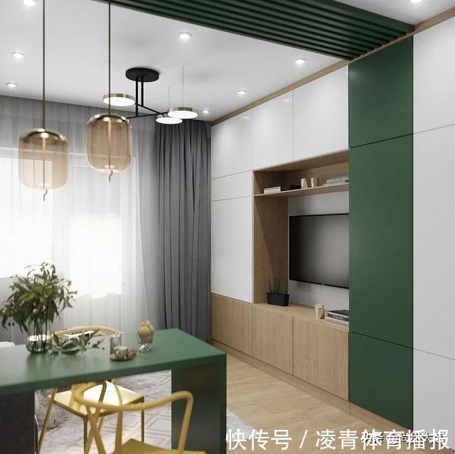 墙面|56岁阿姨的独居生活：住24㎡公寓，室内配色让人赏心悦目