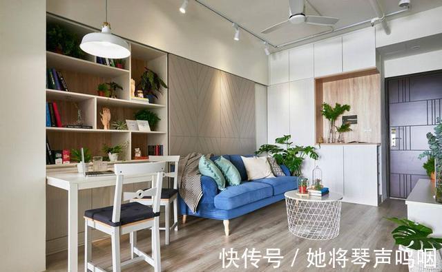 收纳|一对年轻夫妻的50平舒适家,拥有2房2厅1书房还觉得很宽敞!