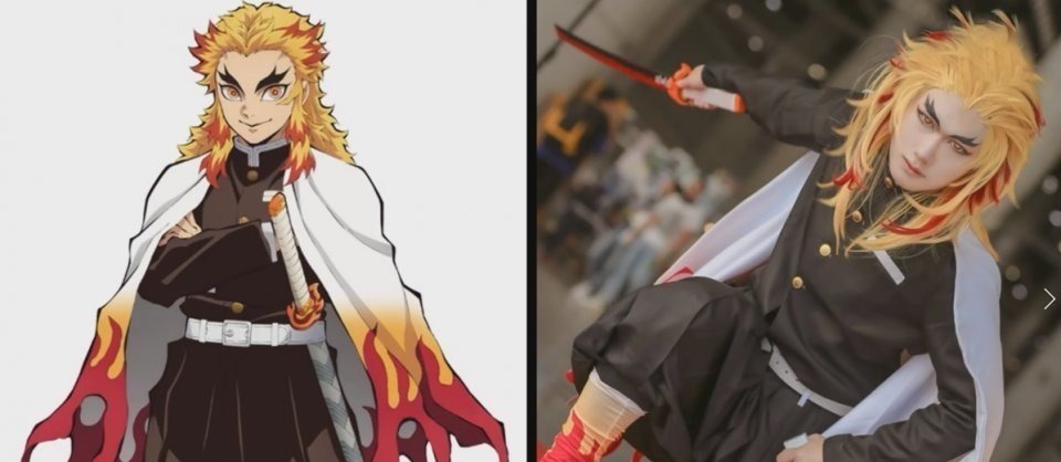 阿柒|鬼灭之刃COS:祢豆子惹人怜爱,伊之助肌肉感十足,漫迷们裂开了