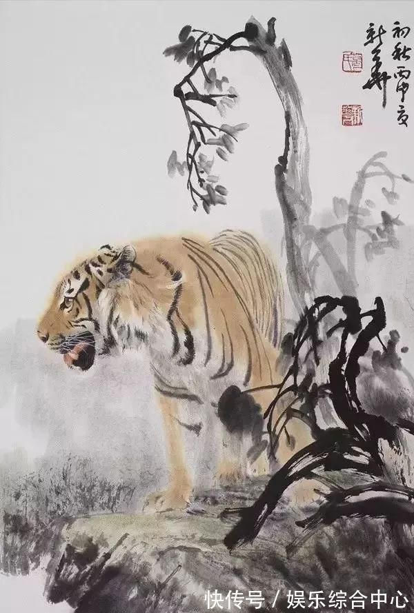 虎画@葛新华新春虎画 :2022虎啸生风王者归来