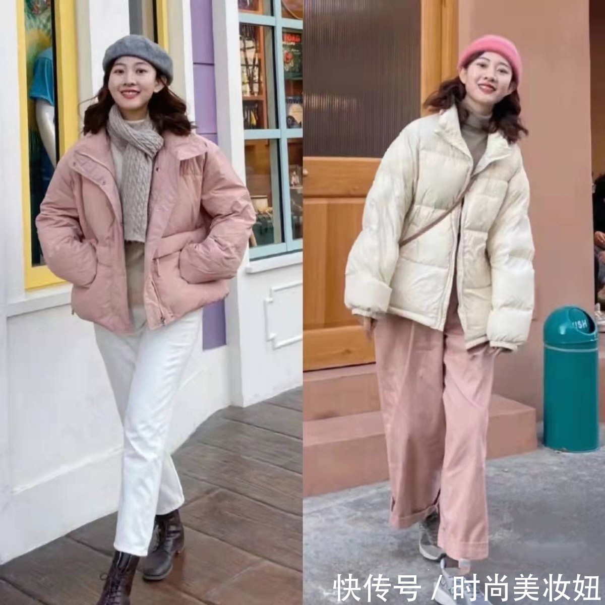 单调感 “羽绒服”这么穿太好看了,保暖实用又时髦,照着穿美翻了