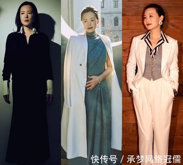 极简 中年女明星的气质穿搭,这3招是关键,不显老气、不装嫩