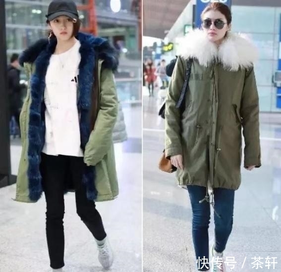 外面|女生冬天别总穿羽绒服了,今年流行派克大衣,保暖又不显臃肿