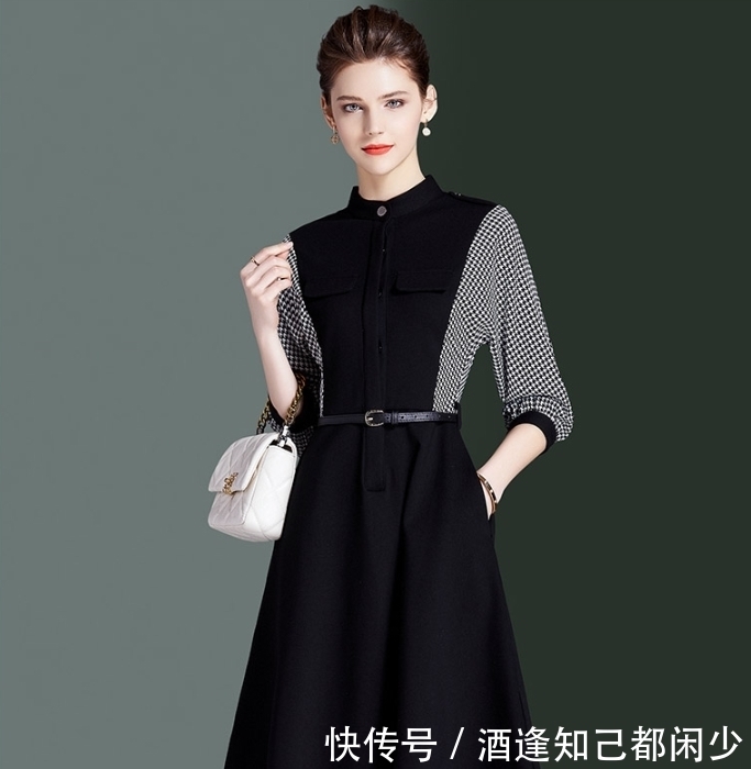 女人一旦过了45岁,打扮高贵点,多穿素色高雅裙,洋气显嫩特时髦