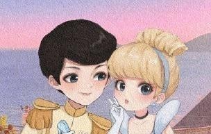 灰姑娘|迪士尼公主情侣头像,公主们都有属于她的王子,艾莎却有些不对劲