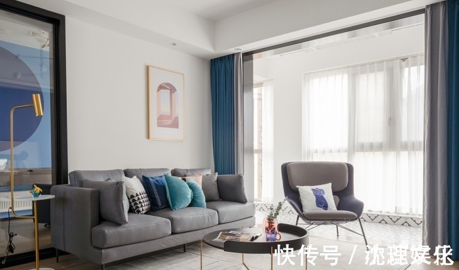 背景墙|看她家的配色,像吃了一口甜而不腻的糕点~