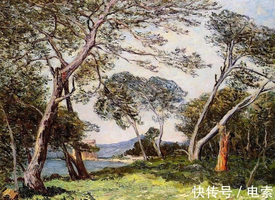 风景@他是法国著名印象派画家,风景油画集合众家之技法,然后自成一格