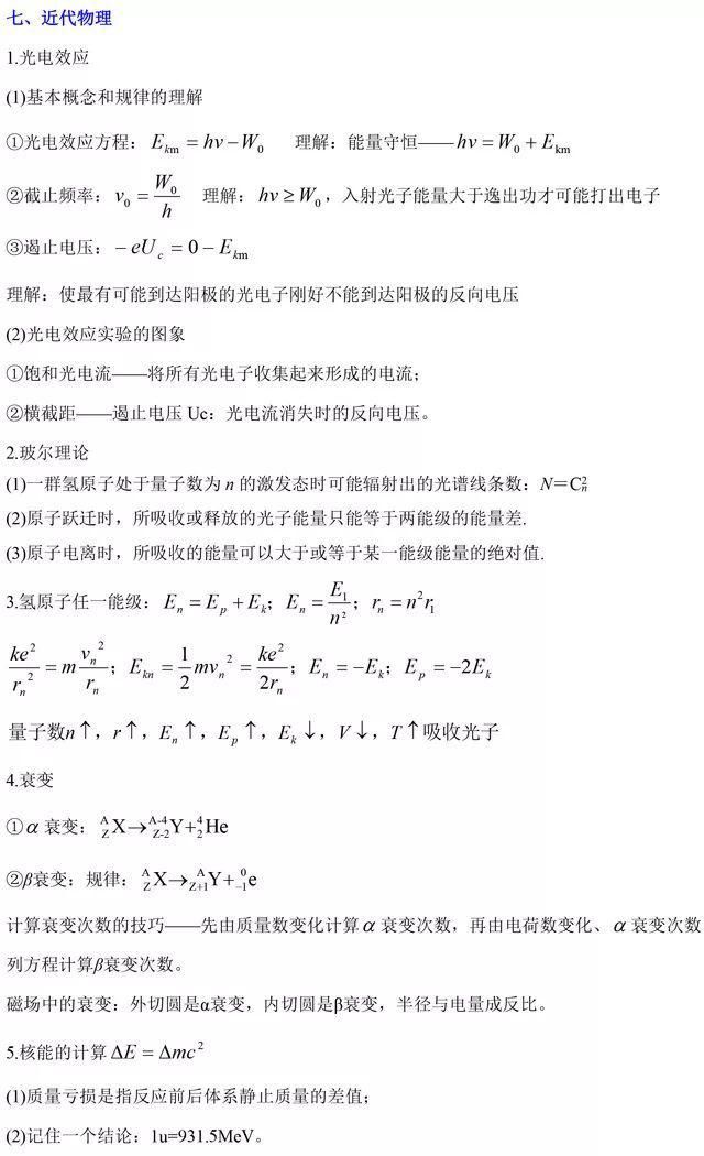 做题|吃透这些高中物理常用二级结论，做题速度快速提高！