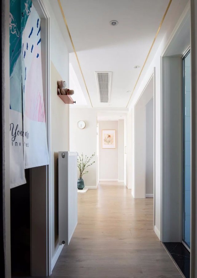 小姐姐|90㎡北欧轻奢风,粉红色的卧室设计很温馨