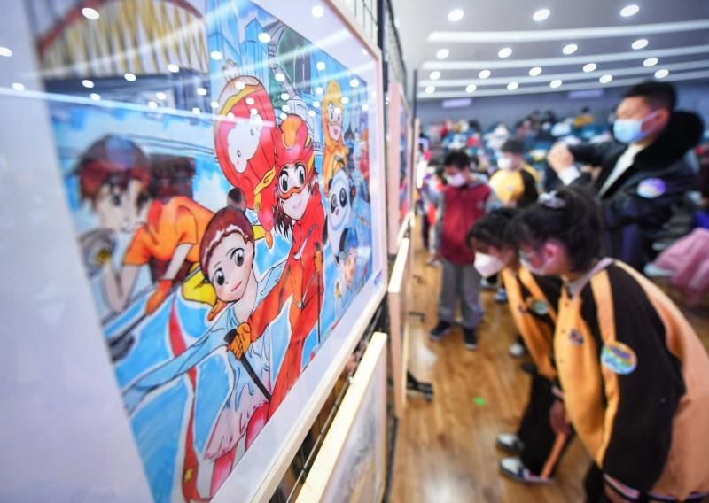 龙念南|北京冬奥会开幕倒计时40天千余件青少年原创动漫作品展出迎冬奥