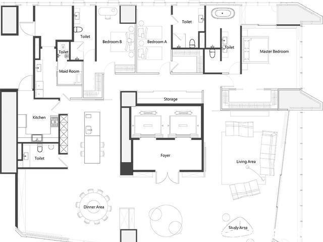 安格拉|有钱就买大平层吧!320㎡打造简约轻奢范,进屋太羡慕了!