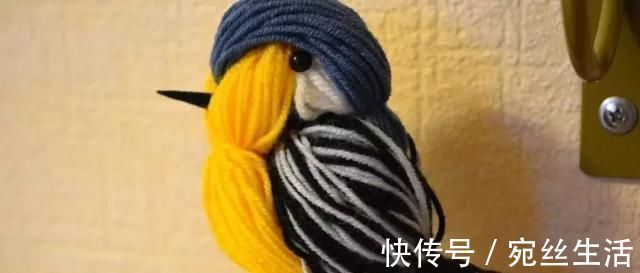 织毛衣剩下一点毛线,留着做什么DIY小鸟玩偶吧,孩子可喜欢了