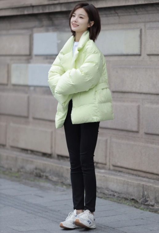 紧身裤|羽绒服越简单越好看,看下面这5套穿搭,小白也能穿出高级感!