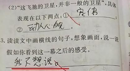 小学生偷懒写的作业，家长笑不停，老师：看后颠覆三观