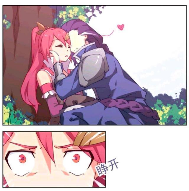 花木兰|王者荣耀漫画:兰陵王发现花木兰在野外睡觉;居然这样对花木兰!