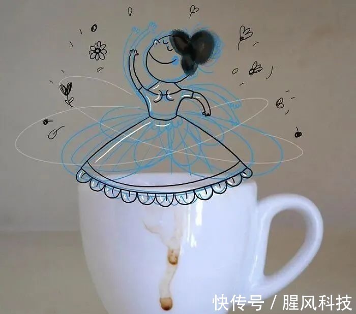 插画#拥有“魔法”的插画家,用几笔涂鸦,将沉闷的照片变得趣味十足