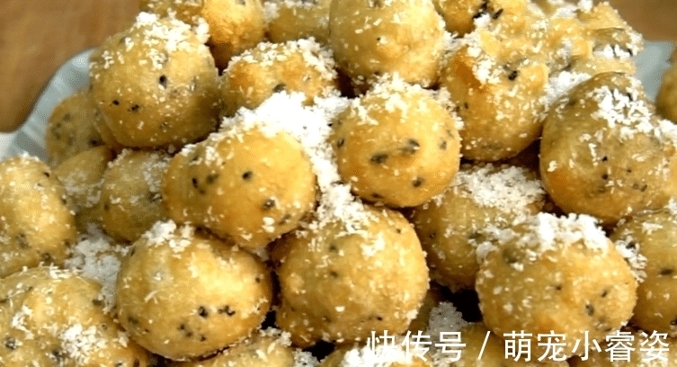 零食|谷雨时节,教你做糯米球,外脆里糯又香甜,当成零食,孩子的最爱