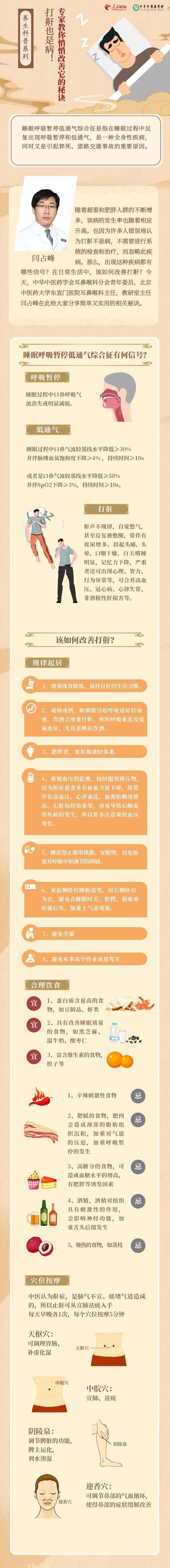 专家|打鼾也是病！专家教你悄悄改善它的秘诀