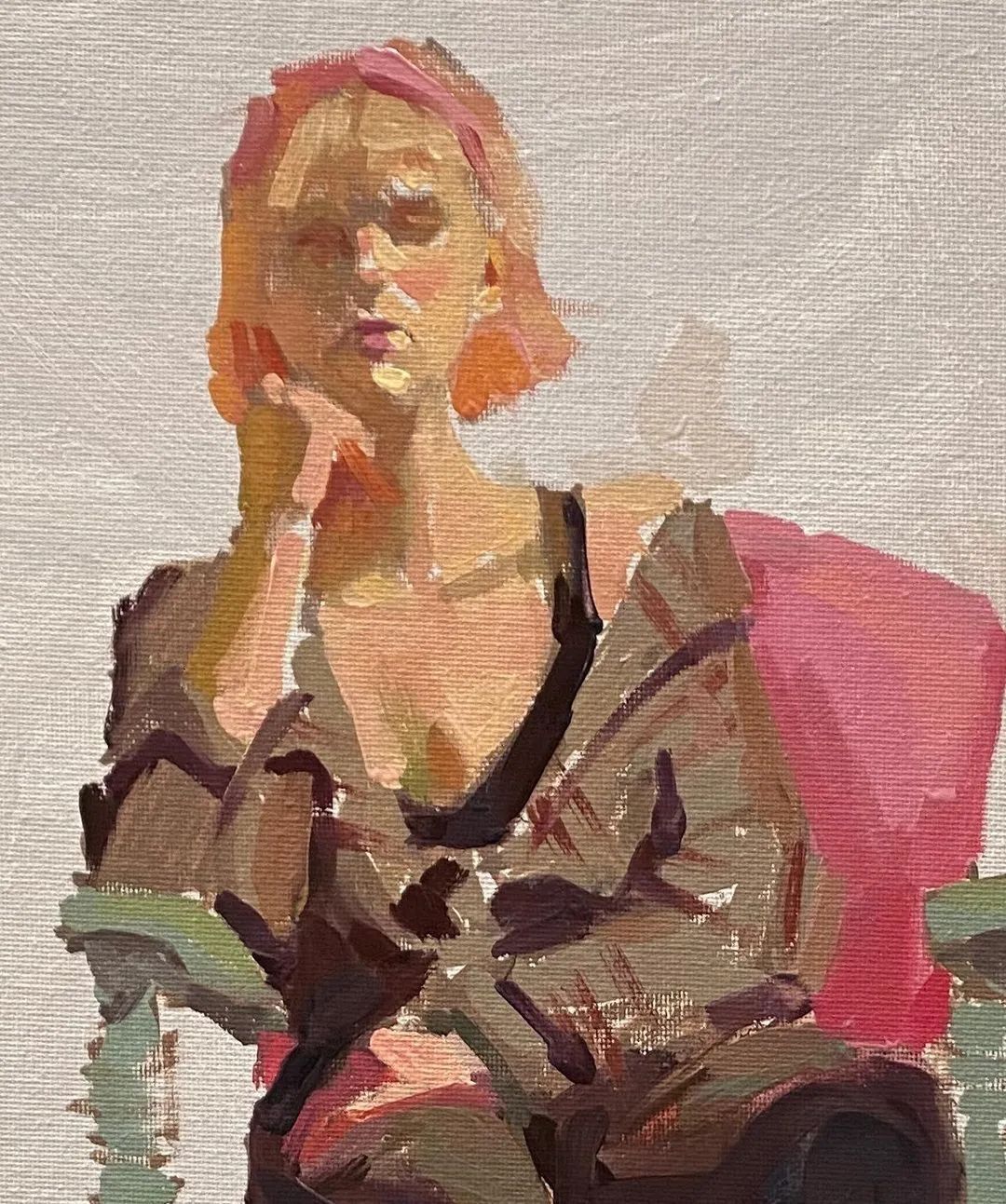 概括的笔触,光影和色彩具佳!