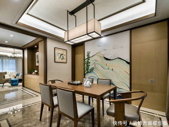 墙体|130平中式风时尚与优雅并存,谁说中式只是老年人的专属