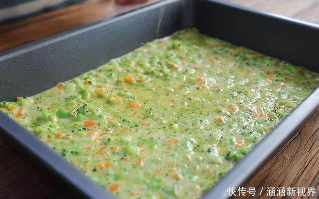 西兰花|早餐别买着吃了,教你在家做蔬菜饼,不加面粉不加油,筋道好吃