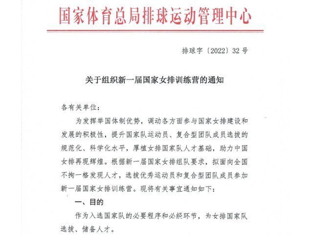 地方队|女排集训方式有新变化!设立训练营选拔队员,面向全国甄选队员