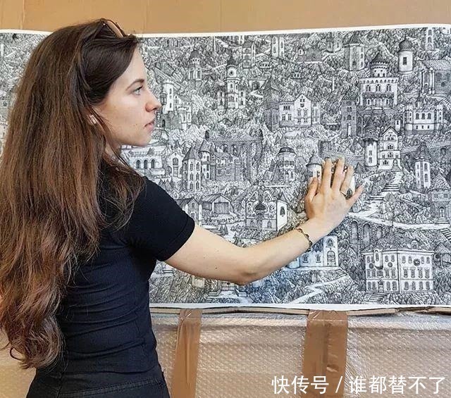 针管$全球最抠女画家，用一支2元针管笔惊艳世界，连英国皇室都惊叹