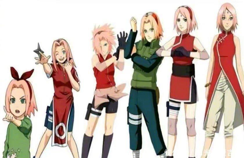 时期|火影忍者中的女忍者,从幼儿时期到婚后状态,雏田的变化最惊人!