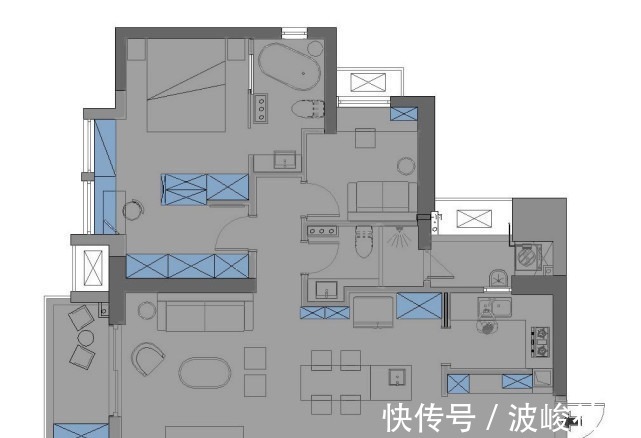 三居室|99平欧式风三居室,亮黄菱形低碳给极简欧式碰撞出不一样的色彩
