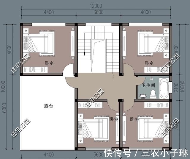 进深|7套三层农村自建房,户型方正、经典,还不赶快收了