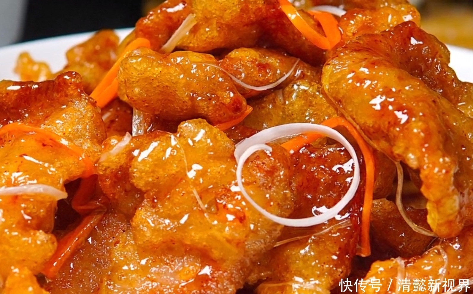 锅包肉家庭版做法,酸甜酥脆不回软,在家也能做出饭店的味道