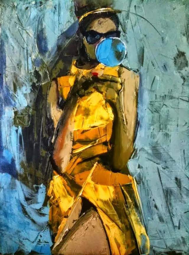 油画颜料|她以生动、动感和现代的笔触,描绘画面