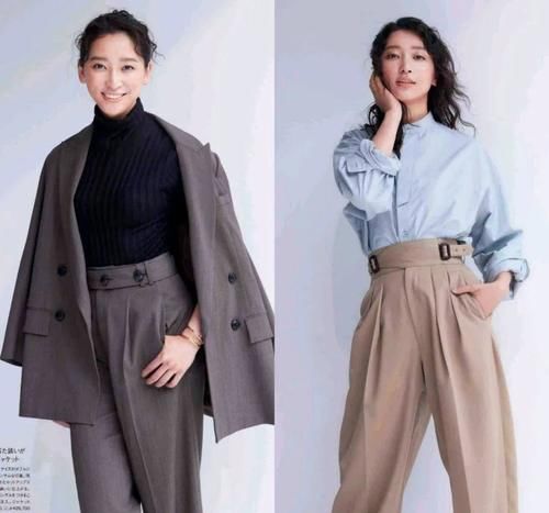直筒|40岁女人的“阔腿裤”搭配指南：版型多样，轻松穿出高级气质