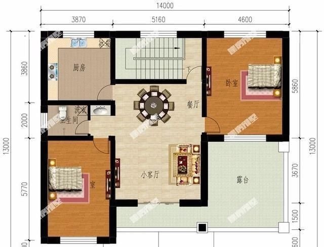 三室|两栋建在农村的叠拼别墅，每层可住一户，第一栋还带商铺
