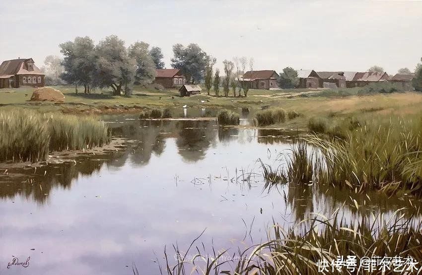 油画|「风景油画」安静的风景，唤醒了人们美好的感觉和回忆