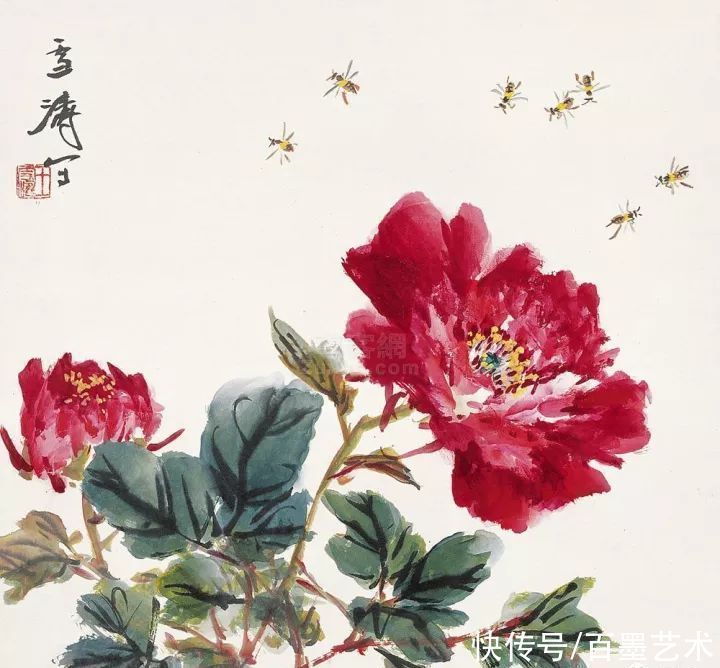 小写意|唯有牡丹真国色！小写意牡丹画150幅，美醉了