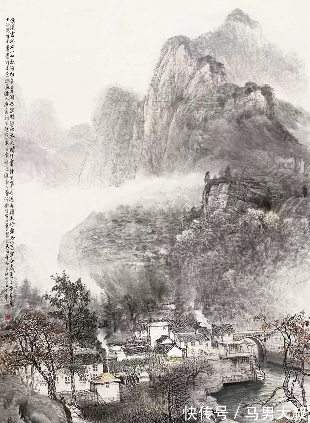 山水画&国画家|观王中年先生的山水画,有身临其境之感