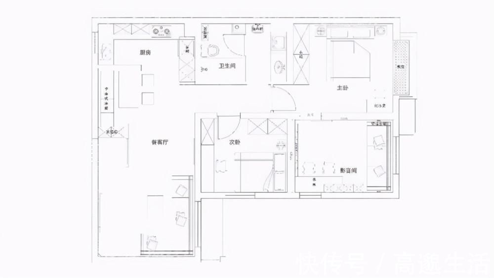 卫浴|121平美式田园风空间,铁艺栅栏构建隐秘花园,暖光营造幸福之家