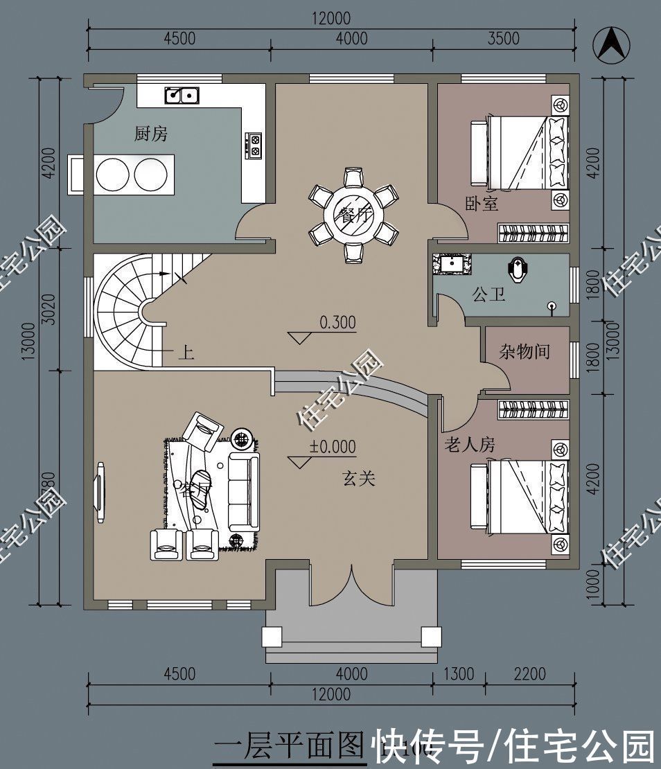 建筑|10套柴火灶户型推荐,实用性不输城里小区房,尤其是第6套太美了