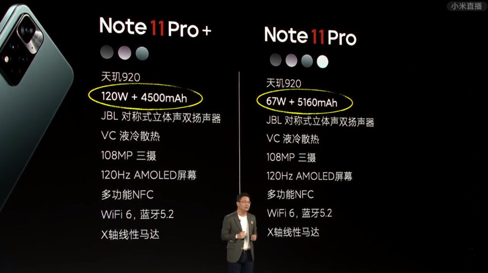 pro+|Redmi Note11系列手机发布，120W快充下放，潮流限定版惊现全息悬浮