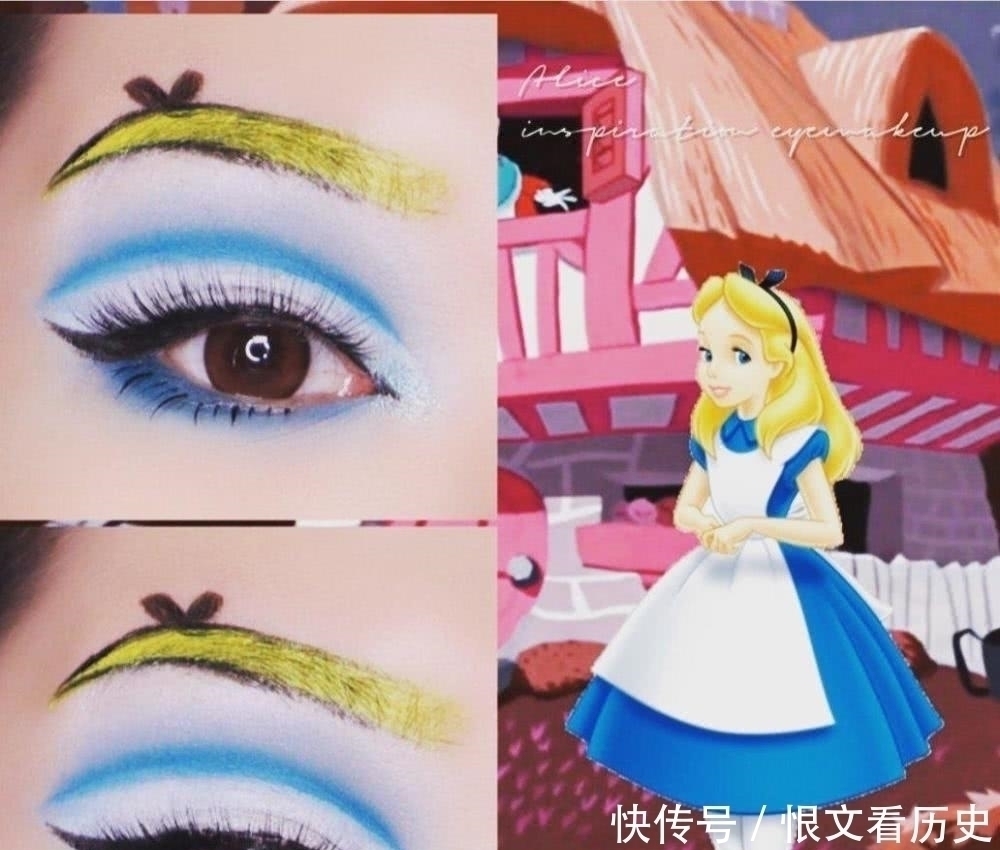 茉莉公主|又玩新花样,用眼妆COS迪士尼公主普通人画上也能变精致小公主