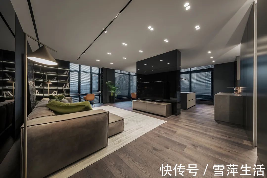 卫浴|130㎡现代极简，简洁低调的高级黑，轻奢大方高档次