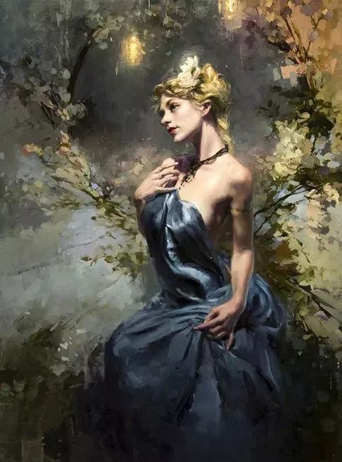 拉斐尔$他的作品有印象派的朦胧和浪漫主义唯美