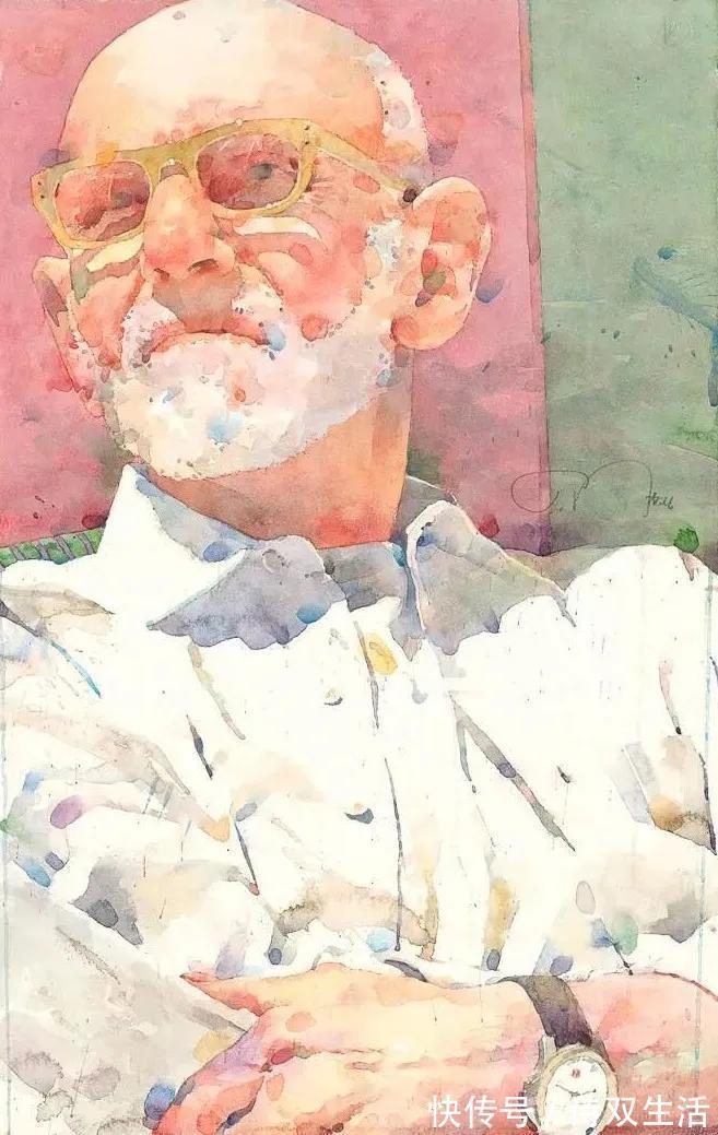 艺术学院&他笔下的人物生动活泼,色块叠加的恰到好处!