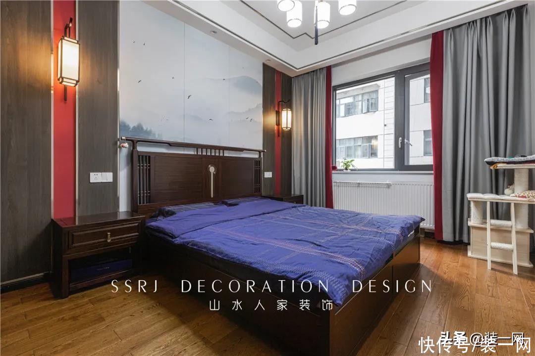 案例|140平米装修新中式风格实景案例 中式古典家具营造书香氛围