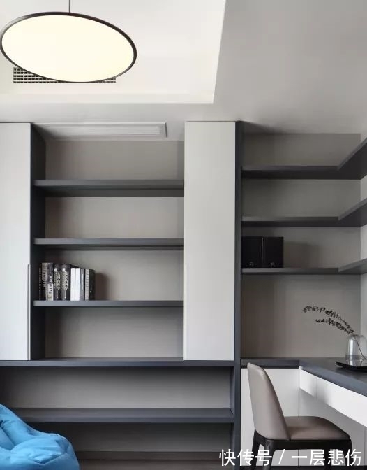 舒适|140㎡现代简约,简约空间里的一抹蓝,华丽舒适有档次