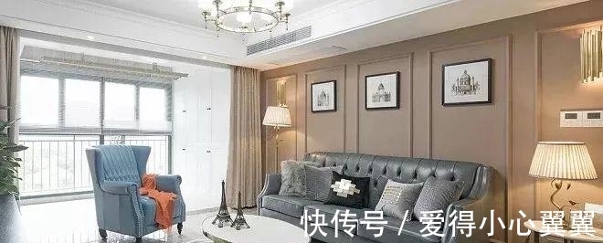 轻奢|130平米轻奢美式风新房,颜色搭配恰到好处,温柔而迷人!