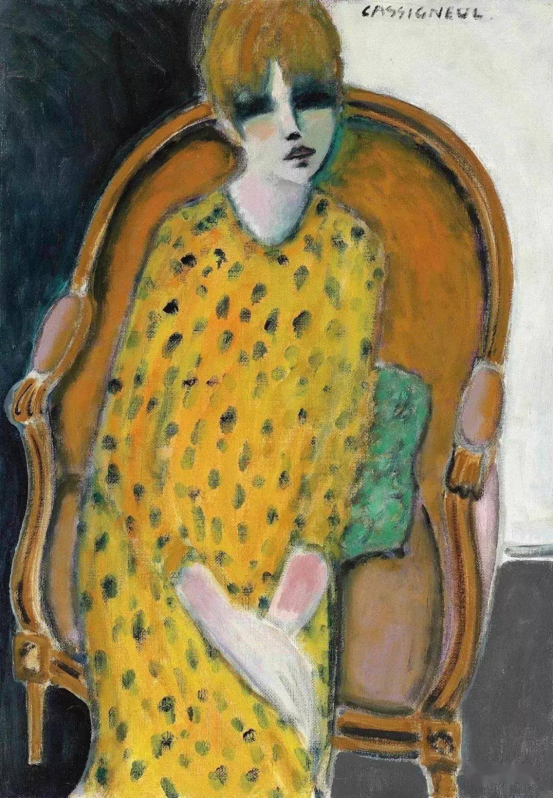 野兽主义#皮埃尔·卡西尼尔:领略野兽主义奔放节奏和表现主义浓烈意蕴油画作品